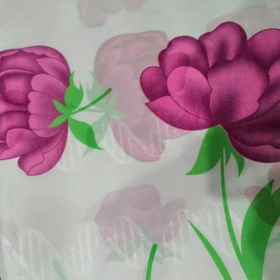 روکش تشک Poly Tricot 90gsm از نوع پارچه ای طرح گل قرمز