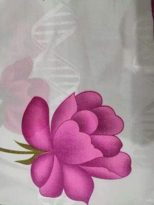 روکش تشک Poly Tricot 90gsm از نوع پارچه ای طرح گل قرمز
