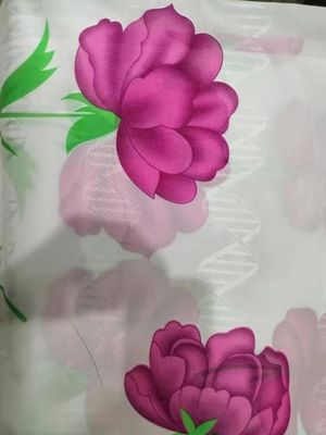 روکش تشک Poly Tricot 90gsm از نوع پارچه ای طرح گل قرمز