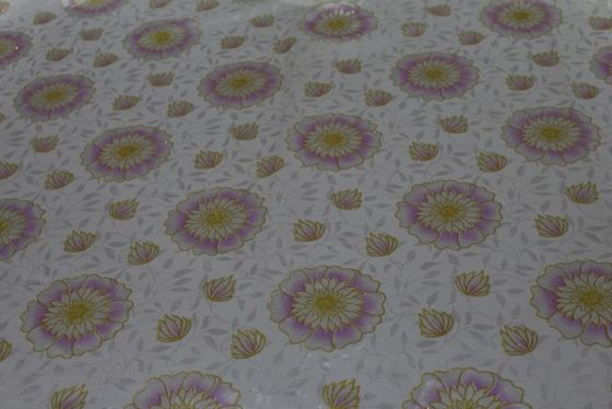 پارچه ساتن پلی استر 5 میلی متری قابل تنفس با چاپ الگوی گل