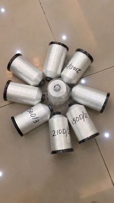 نخ لحیم کاری پلی استر ضد چین و چروک ، نخ ریسی پلی استر 150D / 2 100